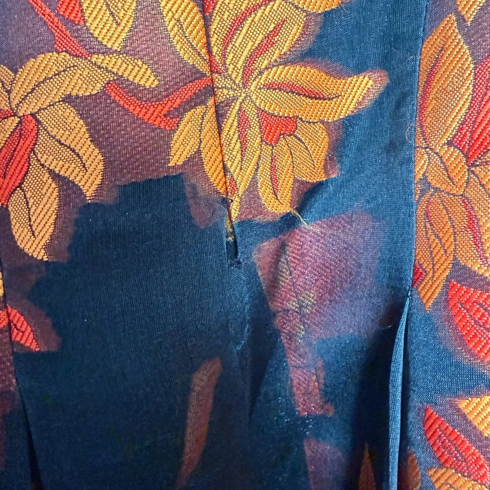 ZacPosen Black and Orange Embroidered Dress - Picture 8 of 9